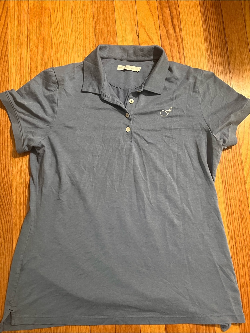 Women's Peter Millar Blue Polo Shirt Size Large